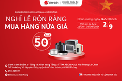 Mừng Quốc Khánh 2/9: Showroom Elmich Aeon Mall Hải Phòng Lê Chân tung loạt ưu đãi hấp dẫn