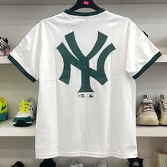 Áo New Era Trắng bo Xanh lá