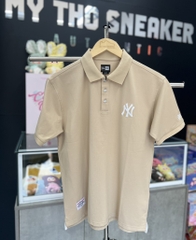 Áo New Era Polo Nâu Begie