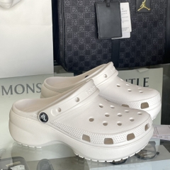 Dép Crocs Classic Platform Clog White