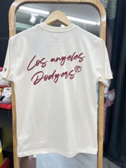 Áo New Era Begie chữ LA đỏ