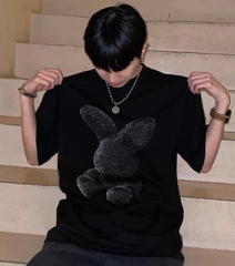ÁO THUN ADLV FUZZY RABBIT ĐEN