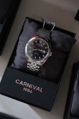 Đồng Hồ Carnival Wrist Watch Black 8131G Size 40