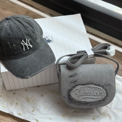 Túi MLB Canvas Jeans Black 3ACRVD15NGP001
