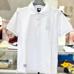 áo new era polo trắng