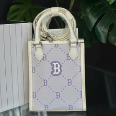 Túi MLB Tím B Monogram Form Đứng
