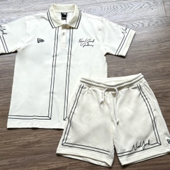 Set New Era Begie Viền Đen