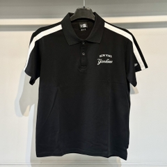 Áo New Era Polo Đen Viền Trắng