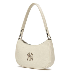 Túi MLB Monogram Embossed Hobo Bag Màu Trắng