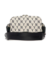 Túi Đeo Chéo MLB Monogram Mini New York Yankees - Trắng