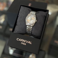 Carnival Wrist Watch 8131L Full White Diamond Sz 33