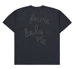 ADLV EMBOSSING SCRIPT LOGO SHORT SLEEVE T-SHIRT CHARCOAL
