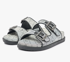 Dép quai ngang unisex Jacquard Diamond Monogram