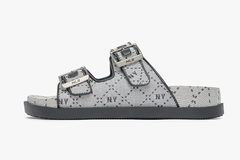 Dép quai ngang unisex Jacquard Diamond Monogram