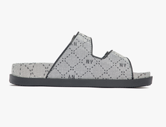 Dép quai ngang unisex Jacquard Diamond Monogram