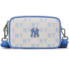 Túi MLB Monogram Jacquard Mini Cross Bag NY Sky Blue 3ACRS014N 50SBD