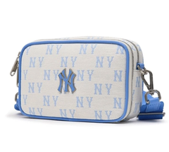 Túi MLB Monogram Jacquard Mini Cross Bag NY Sky Blue 3ACRS014N 50SBD