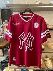 áo new era đỏ viền trắng