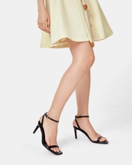 Giày Sandal Gót Thanh Phối Khoá Trang Trí Jn