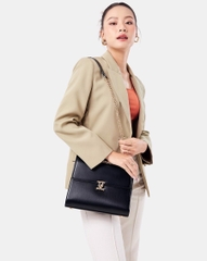 Túi Xách Trung Top Handle Trang Trí Khoá