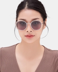 Mắt Kính Vuông Phối Viền Kim Loại