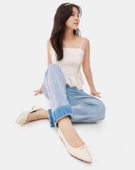 Giày Búp Bê Phối Khoá Trang Trí