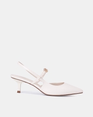 Giày Cao Gót Slingback Phối Khoá La Bàn