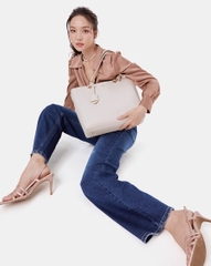 Túi Xách Lớn Tote Lớn Gắn Charm Trang Trí