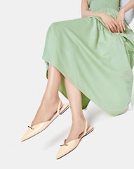 Giày Mules Bệt Trang Trí Khóa