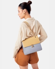 Túi Xách Trung Top Handle Trang Trí Khoá