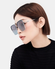 Mắt Kính Butterfly Trendy Kim Loại Phối Nhựa