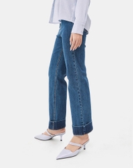 Giày Mules Lượn Sóng Gót Thanh