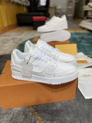 Giày Louis Vuitton LV Trainer Monogram Full White