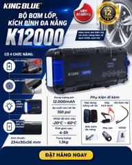 Bộ bơm lốp kích bình đa năng Kingblue