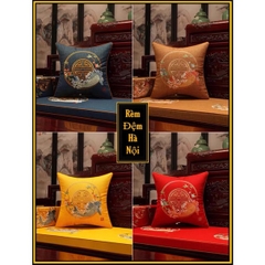 [FREE SHIP ] Gối dựa lưng sofa hoàng gia, gối tựa vuông 50x50cm Gối đệm cung đình Hàng loại 1