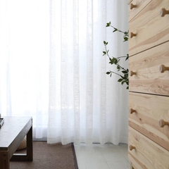 Rèm Voan mềm mại , Rèm ren trắng trơn xỏ khoen