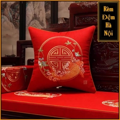 [FREE SHIP ] Gối dựa lưng sofa hoàng gia, gối tựa vuông 50x50cm Gối đệm cung đình Hàng loại 1