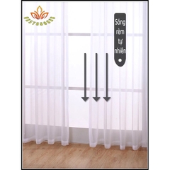 Rèm Voan trắng trơn,Rèm ren trơn mềm mịn, rèm cửa voan đẹp