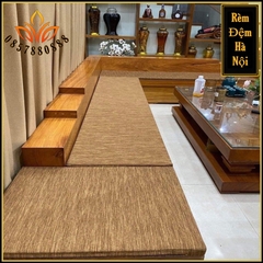 Đệm bông ép 5,5cm, chất vải thô dày siêu ấm, đệm ghế một màu,Đệm sofa