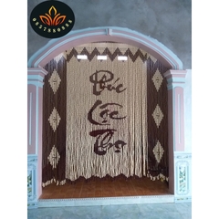 ✅ Rèm Phòng Thờ Phúc Lộc Thọ (Nhận làm theo kích thước) Màn bàn thờ
