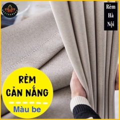 [FREE SHIP ] Rèm Vải cản nắng, rèm cửa màu vàng be che nắng 100% Luxury