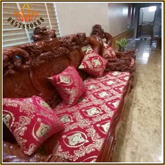 [ 𝗕𝗮́𝗻 𝗚𝗶𝗮́ 𝗚𝗼̂́𝗰 ] Bộ đệm ghế Bông ép dày 5,5cm, Đệm ghế gỗ phòng tiếp đón khách nhiều kích thước
