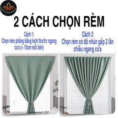 Rèm dán tường,rèm vải cản nắng,rèm gấm dệt 3 lớp