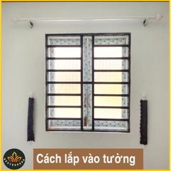 [ 𝗦𝗶𝗲̂𝘂 𝗿𝗲̉ ] Thanh treo rèm,Ray treo rèm cửa,Ống sào treo rèm