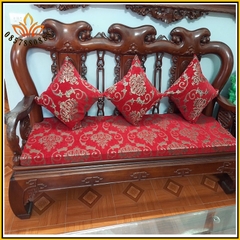 [ 𝗕𝗮́𝗻 𝗚𝗶𝗮́ 𝗚𝗼̂́𝗰 ] Bộ đệm ghế Bông ép dày 5,5cm, Đệm ghế gỗ phòng tiếp đón khách nhiều kích thước