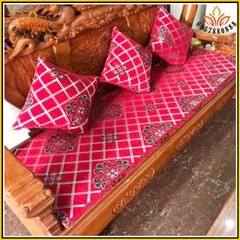[ 𝗕𝗮́𝗻 𝗚𝗶𝗮́ 𝗚𝗼̂́𝗰 ] Bộ đệm ghế Bông ép dày 5,5cm, Đệm ghế gỗ phòng tiếp đón khách nhiều kích thước