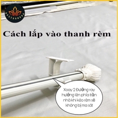 Khung treo rèm, thanh rèm size lớn phi 3,2cm