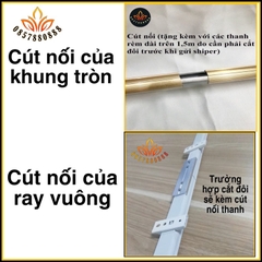 [ 𝗦𝗶𝗲̂𝘂 𝗿𝗲̉ ] Thanh treo rèm,Ray treo rèm cửa,Ống sào treo rèm
