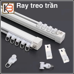 [ 𝗦𝗶𝗲̂𝘂 𝗿𝗲̉ ] Thanh treo rèm,Ray treo rèm cửa,Ống sào treo rèm