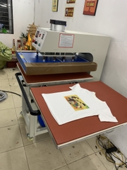 MÁY ÉP NHIỆT 60x80cm ĐẨY MÂM DƯỚI KHÍ NÉN